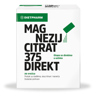 Dietpharm Magnezij Citrat 375 DIREKT Prašak 2+1 GRATIS