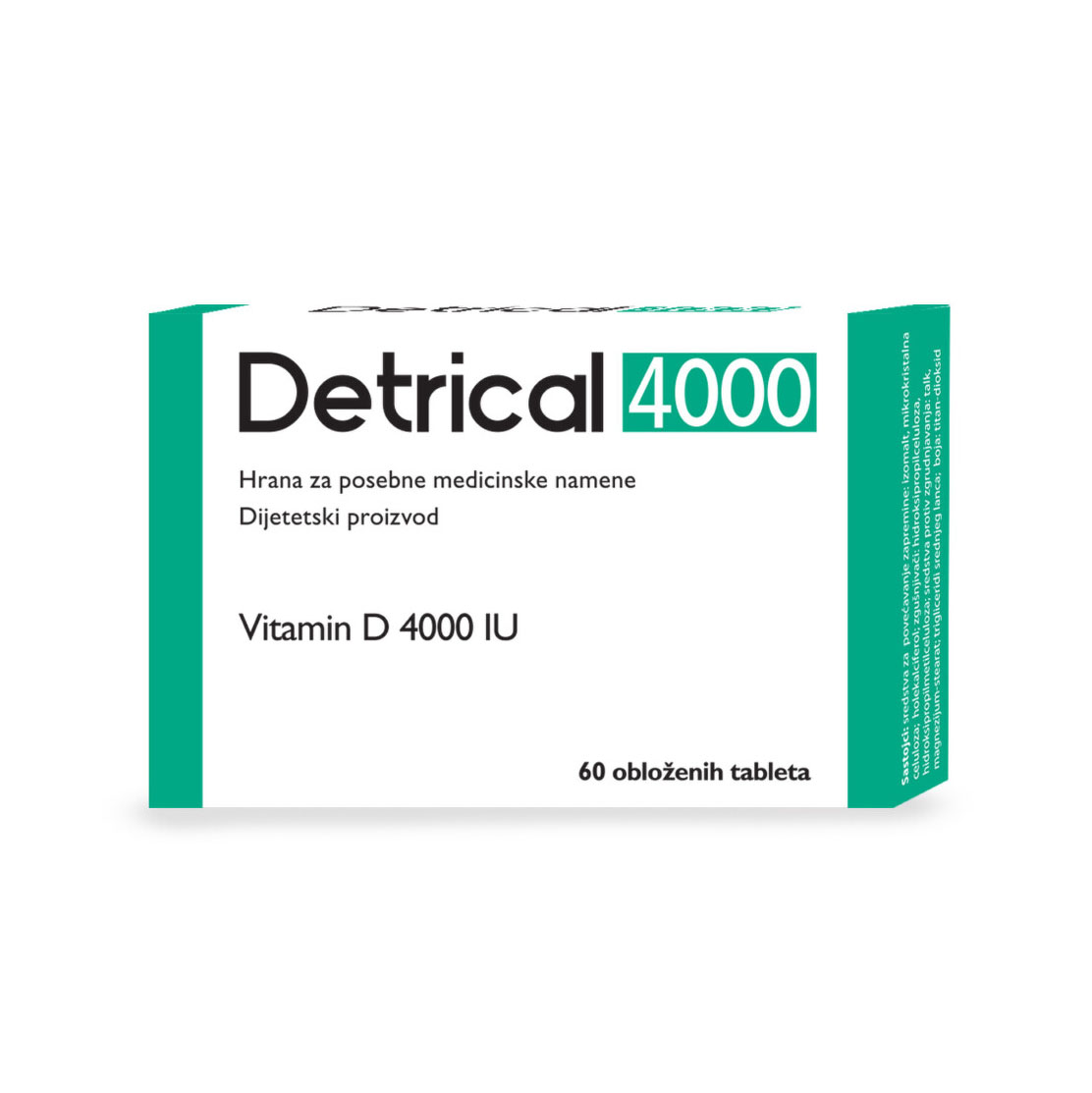 DETRICAL 4000 IU a60, Za pacijente sa osteopenijom i osteoporozom,za podizanje imuniteta..