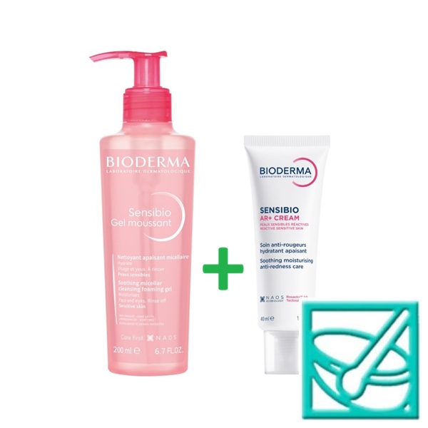 BIODERMA SENSIB.AR+ KR.40ml+SENS.GEL.PJ.200ml PROMO