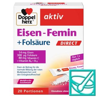 DOPPELHERZ AKTIV ŽELJEZO+FOLNA KIS vreć. a20