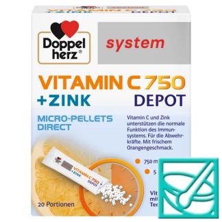 DOPPELHERZ SYSTEM VITAMIN C750+CINK vreć. a20