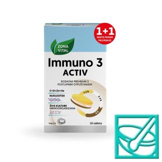 ZONA VITAL IMMUNO 3 ACTIV tbl a30 1+1 gratis