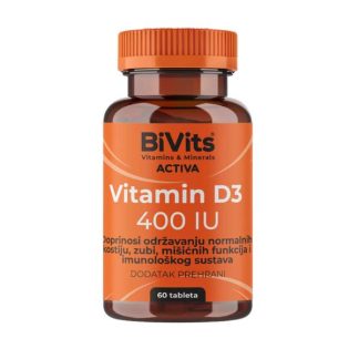 BiVits Activa Vitamin D3 400IU tablete