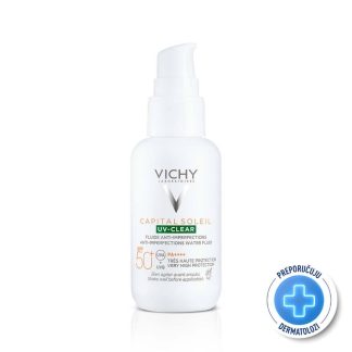 Vichy Capital Soleil UV-Clear Fluid za zaštitu od sunca SPF50+, 40 ml