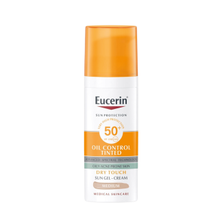 Eucerin Sun Oil Control tonirana krema SPF50+ Medium – tamna, 50 ml