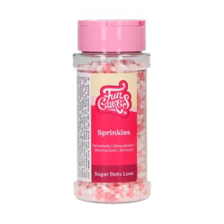 Ukrasne perle ružičasto bijele (šećerne točkice vole) – Funcakes