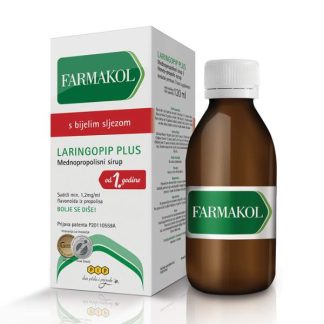 Farmakol Laringopip plus mednopropolisni sirup 120 ml