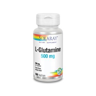 L-GLUTAMINE SOLARAY, 500mg,100caps