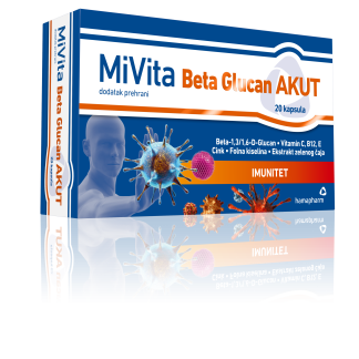MiVita Beta Glucan AKUT caps a20