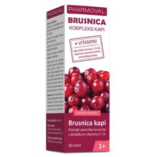 Pharmoval Brusnica kompleks kapi 50 ml