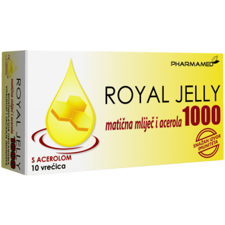 Pharmamed Royal Jelly 1000 matična mliječ i acerola, 10 vrećica