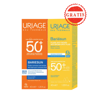Uriage Bariésun SPF 50+ fluid protiv tamnih mrlja 40 ml + GRATIS fluid 40 ml set