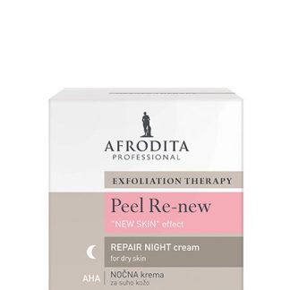AFRODITA PEEL RE-NEW AHA Krema za suhu kožu 50ml, Noćna njega sa voćnim kiselinama