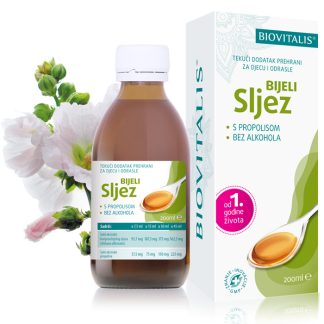 BIJELI SLJEZ SIRUP 200 ml, BIOVITALIS