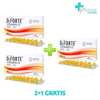 Sarmenta DEFORTE Vitamin D 2000 IU 60 kapsula 2+1 GRATIS