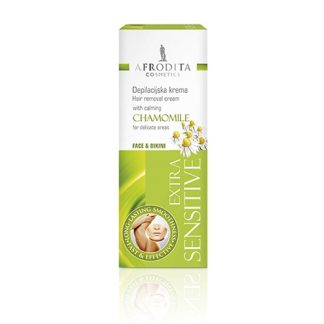 Afrodita Extra Sensitive Krema za Depilaciju Lica i Bikini Zone 50ml