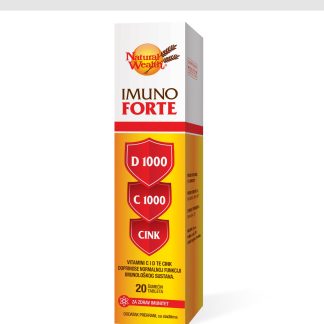 Natural Wealth Imuno Forte D 1000 C 1000 Cink 20 šumećih tableta