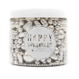 Happy Sprinkles Dekorativna mješavina – Silver Explosion 190g