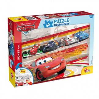 Lisciani Puzzle Double-Face Cars 60 djelova, Slagalica za djecu od 7. godine
