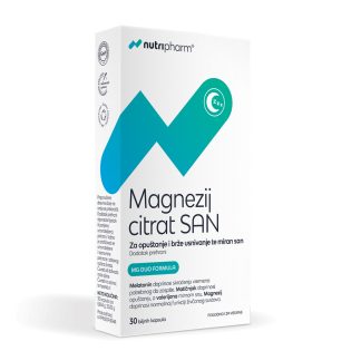 Nutripharm Magnezij Citrat SAN 30 Biljnih Kapsula