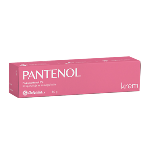 GALENIKA Pantenol krema 30g, Njeguje kožu i pomaže u obnavljanju površinskih slojeva kože