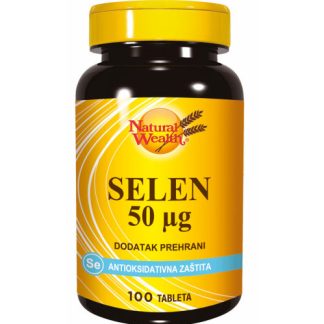 NATURAL WEALTH SELEN 50μg tablete a 100, Dodatak prehrani za nadoknadu selena