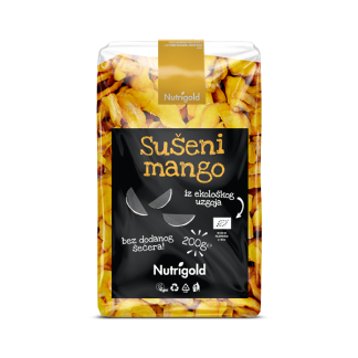 Sušeni mango – Organski 200g Nutrigold