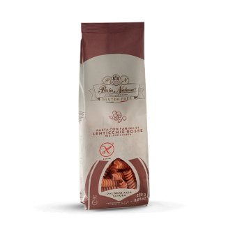 Tjestenina od crvene leće Fusili – Bez glutena 250g Pasta Natura