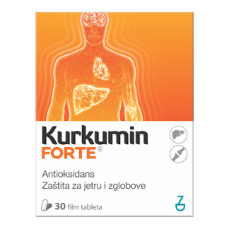 ZADA KURKUMIN FORTE tablete a 30, Dodatak prehrani za zaštitu jetre i zglobova, antioksidans