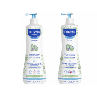 Mustela Nježni Gel za Pranje 750ml 1+1 GRATIS