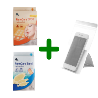 RenoCare Spot Flasteri + RenoCare Band Flasteri za Rane + Vodootporna Maska za Mobitel GRATIS