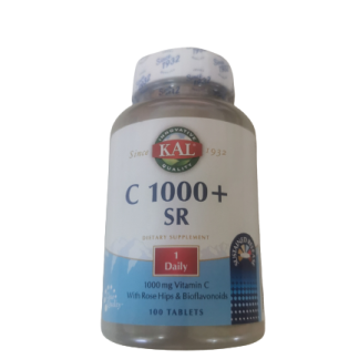 KAL C 1000+ SR 100 tableta, Dodatak prehrani za nadopunu vitamina C uz dodatak bioflavonoida sa postepenim otpuštanjem