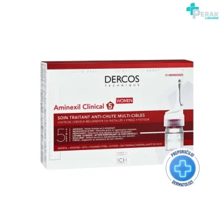 Vichy Dercos Aminexil Clinical 5 Ampule Protiv Ispadanja Kose za Žene 21 x 6 ml